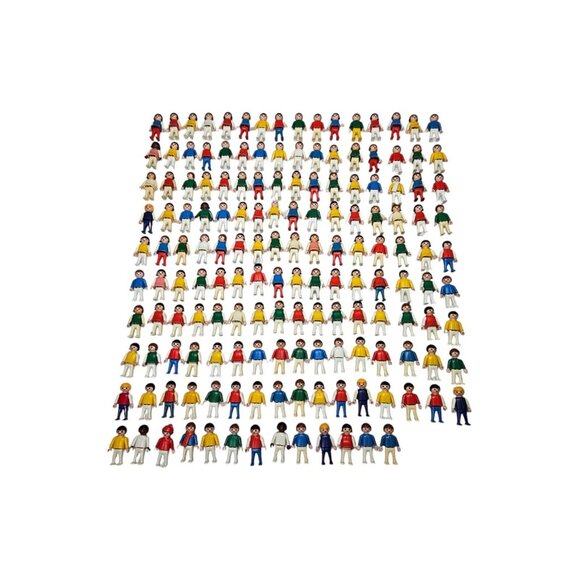 VTG 1981 Playmobil Geobra Children Kids People Figures Lot of 157 Pieces 1980s - Picture 1 of 6